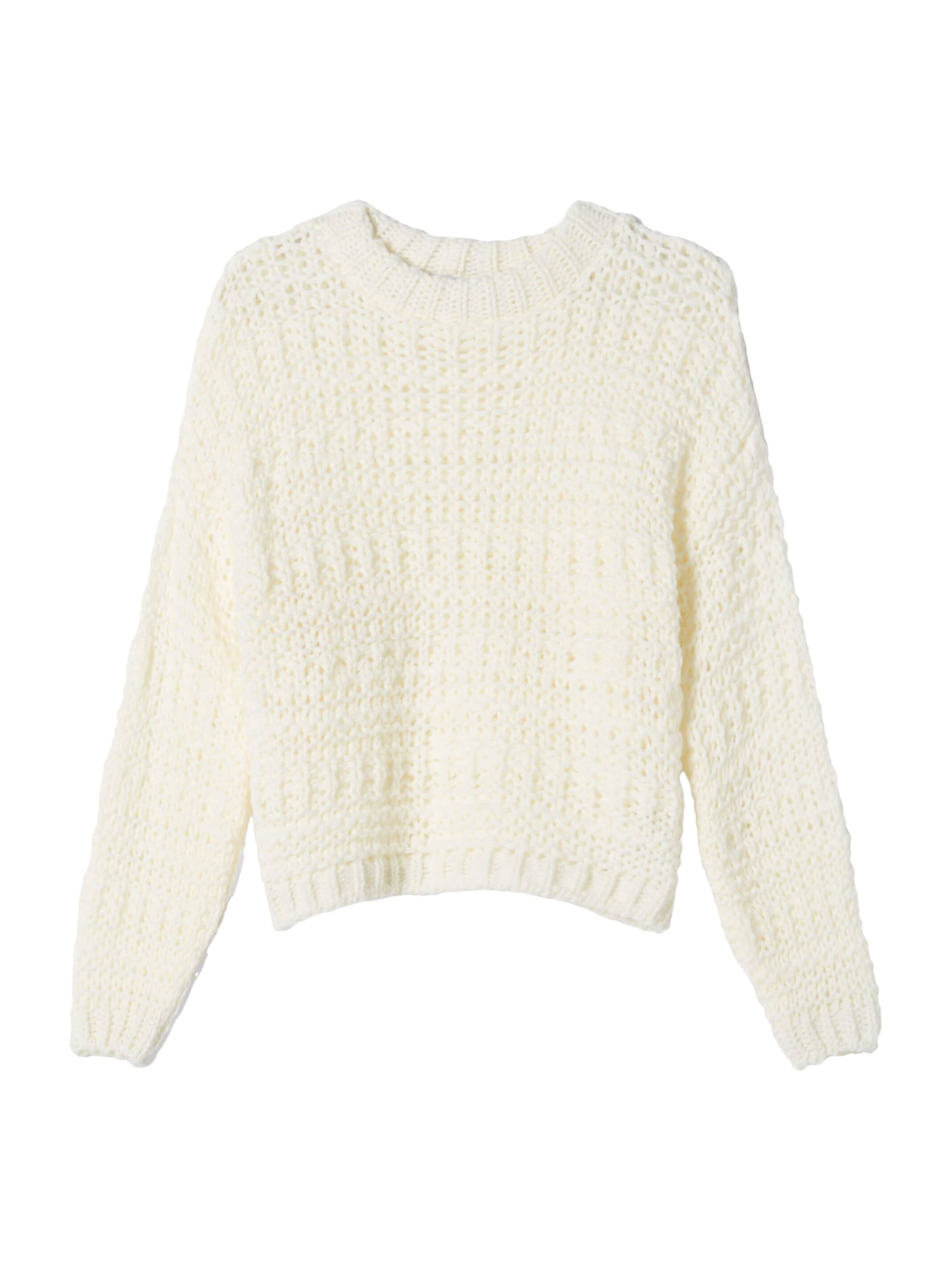 Bershka Pullover in Beige: Vorderseite