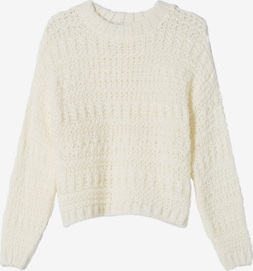 Pull-over Bershka en beige : devant