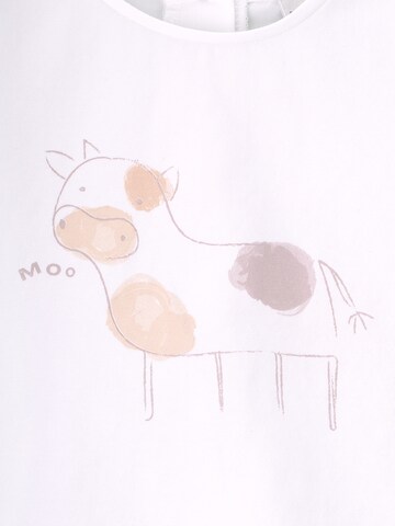 balta KNOT Marškinėliai 'Moo'