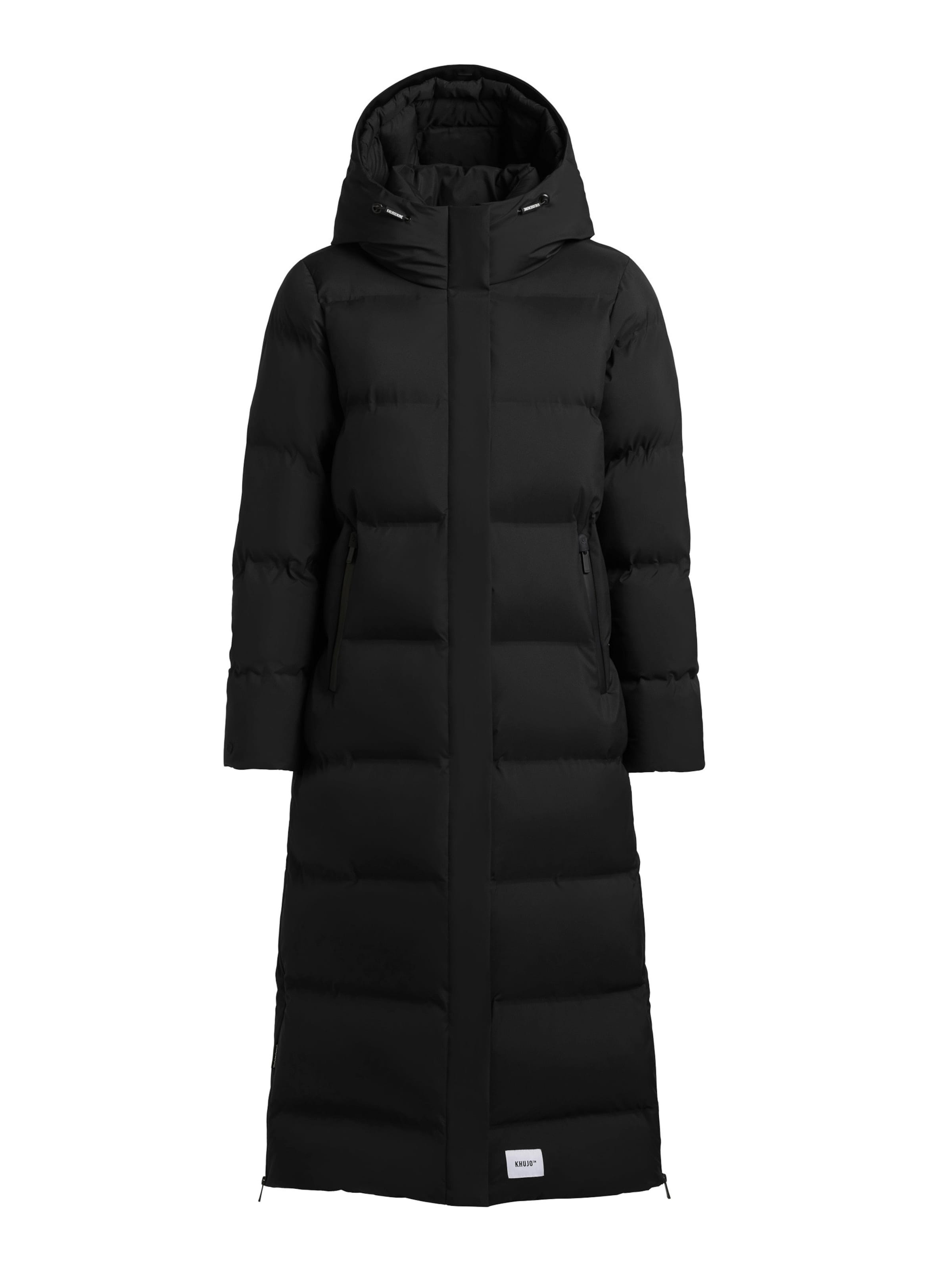 khujo - Abrigo de invierno en negro: frente