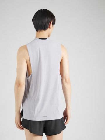 ADIDAS PERFORMANCE - Camisa funcionais 'D4T Workout' em cinzento