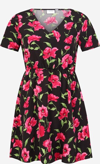 Vila Petite Dress 'EASY' in Light green / Pink / Black, Item view