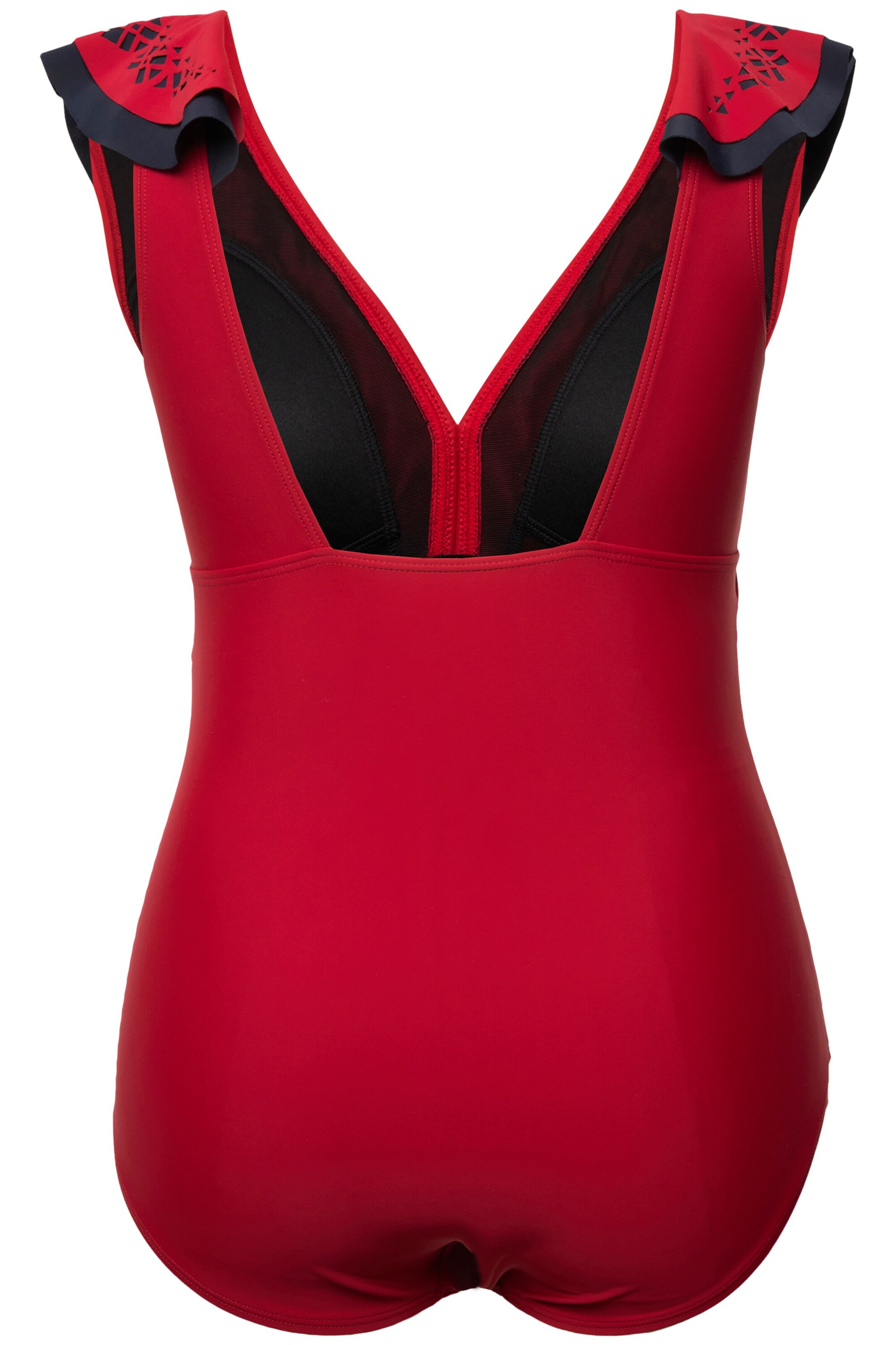 Ulla Popken Bustier Badpak in Rood