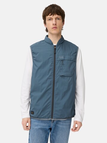 CAMEL ACTIVE Leichte einrollbare Weste mit Funktionstaschen in Blau: Vorderseite