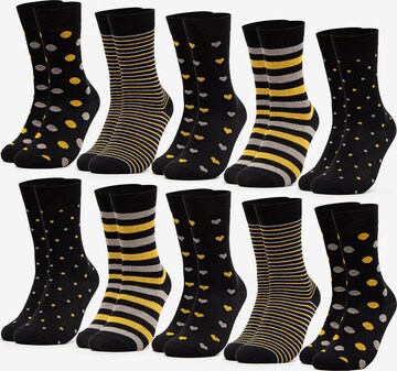 Occulto Socks 'Rita' in Black: front