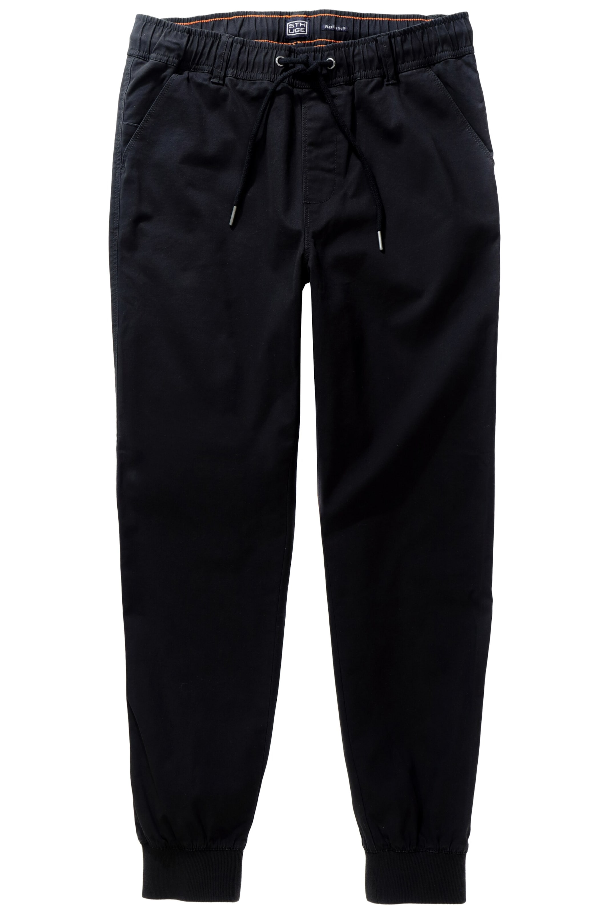 STHUGE Tapered Hose in Schwarz: Vorderseite