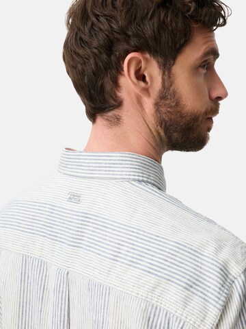 CAMEL ACTIVE Regular Fit Kurzarmhemd aus Leinenmix in Weiß