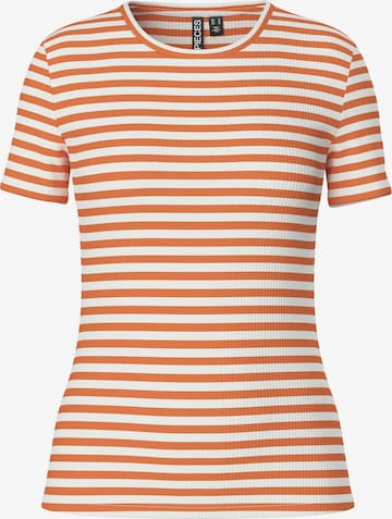 PIECES T-shirt 'PCRUKA' i orange: framsida