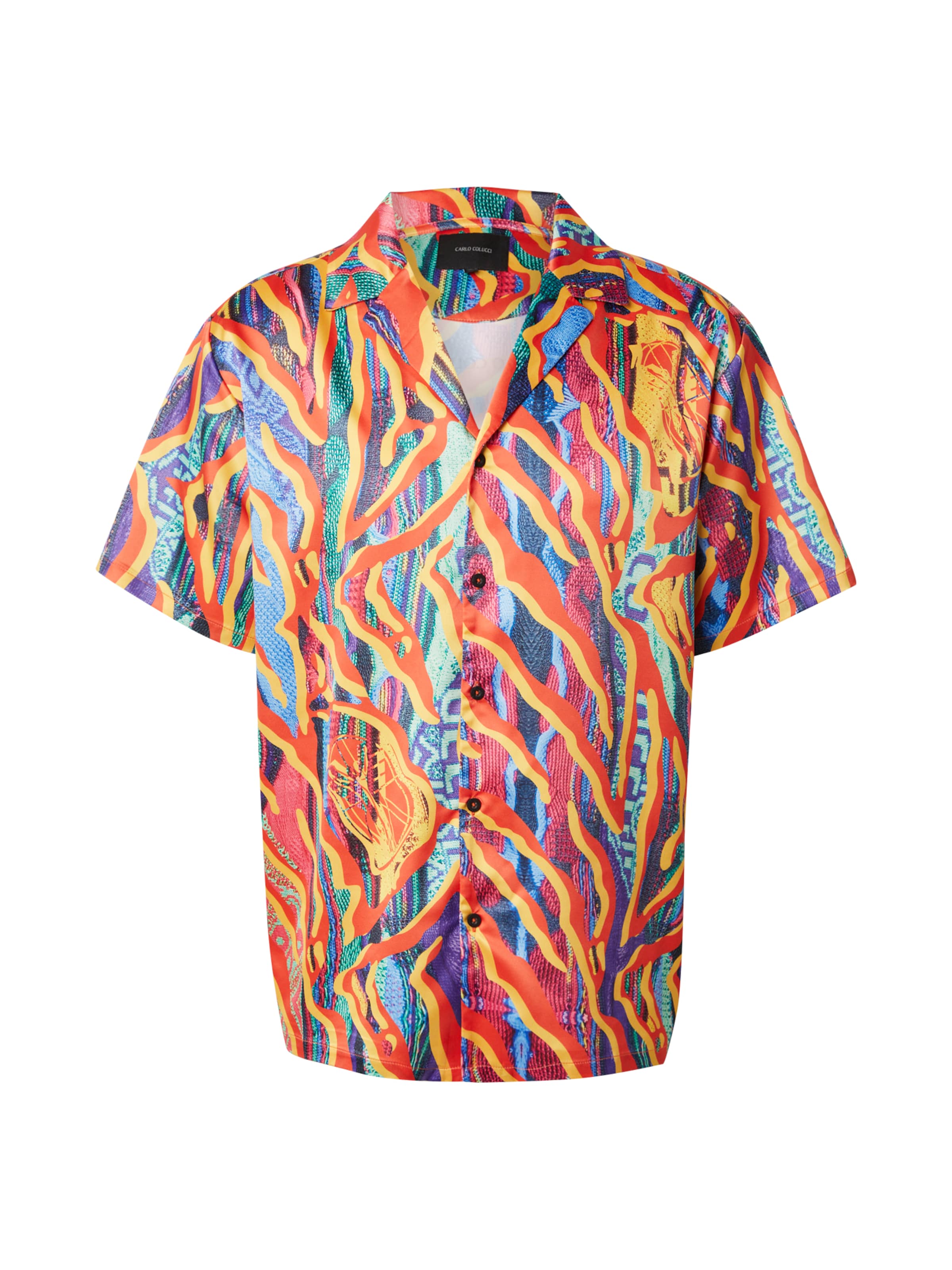 Carlo Colucci Классический крой Рубашка в Красный: спереди