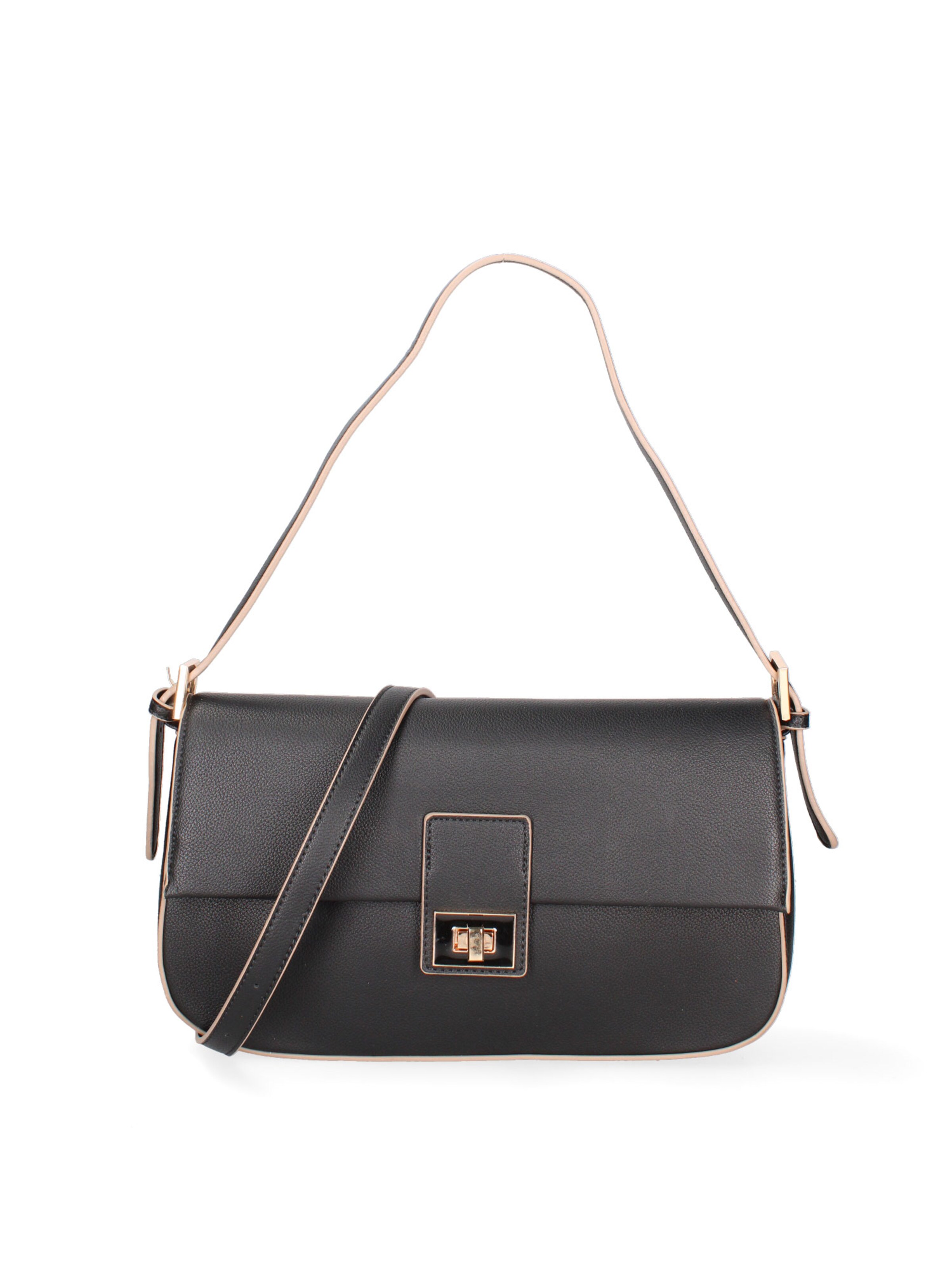 Borsa a spalla 'Borsa a Spalla Donna Calliope Ecopelle - Chiusura Girello' di Diana&Co. in nero