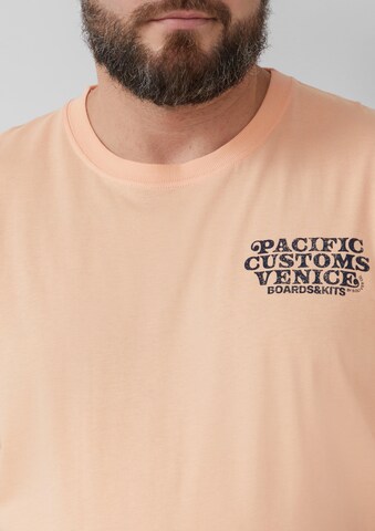 T-Shirt s.Oliver Men Big Sizes en orange