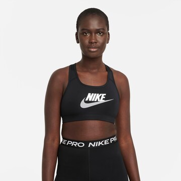 NIKE Μπουστάκι Αθλητικό σουτιέν 'Futura' σε μαύρο: μπροστά