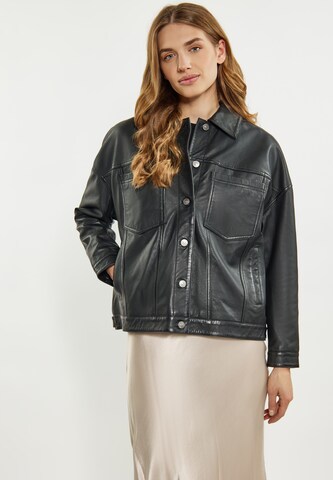 DreiMaster Vintage Between-Season Jacket in Black: front