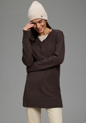 LAURA SCOTT Pullover in Braun: Vorderseite