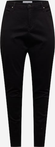 Skinny Jeans de la Calvin Klein Curve pe negru: față