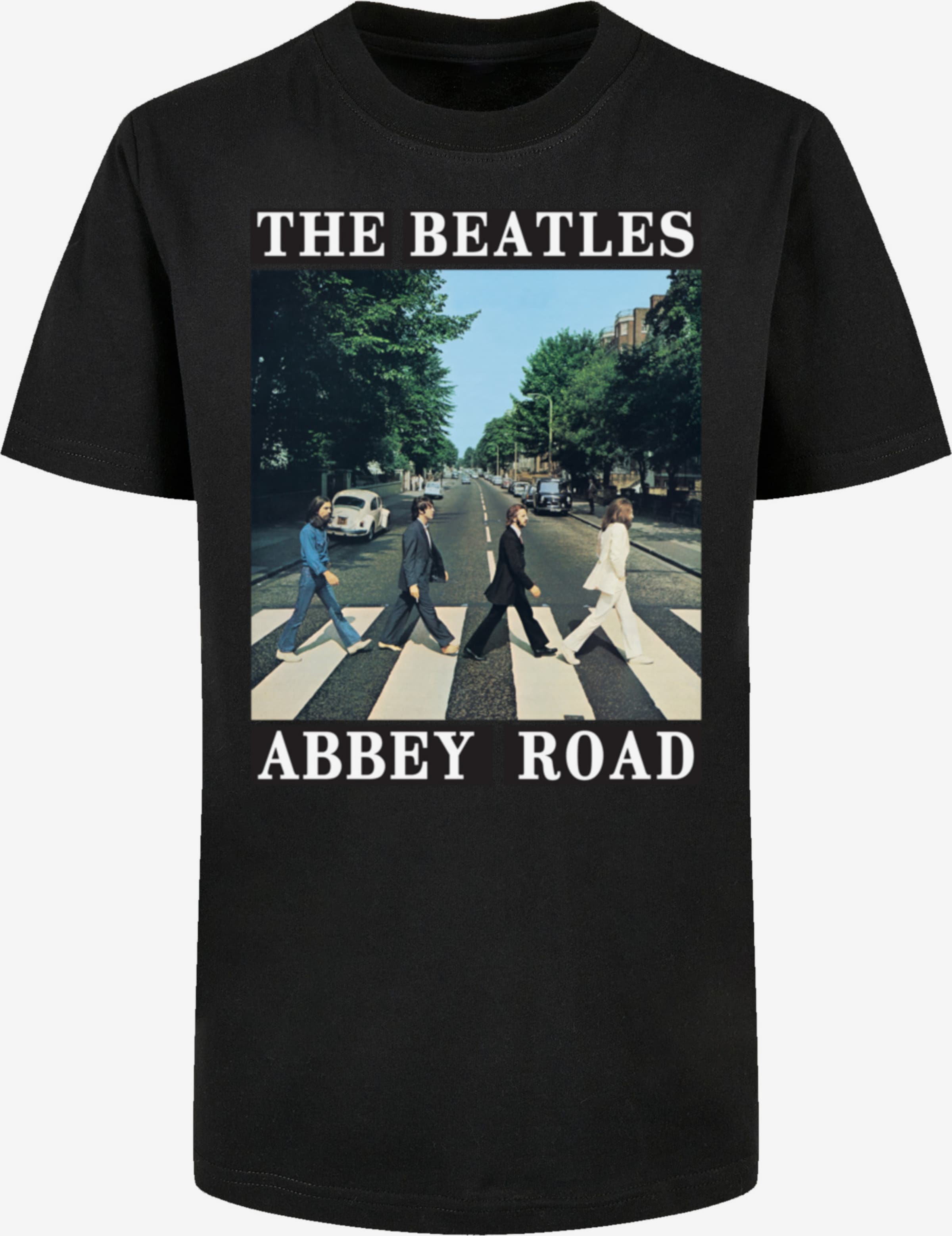 F4NT4STIC Shirt \'The Beatles Abbey Road\' in Black | ABOUT YOU