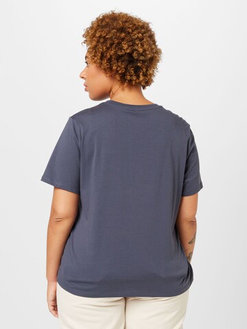 PIECES Curve T-Shirt 'RIA' in Blau