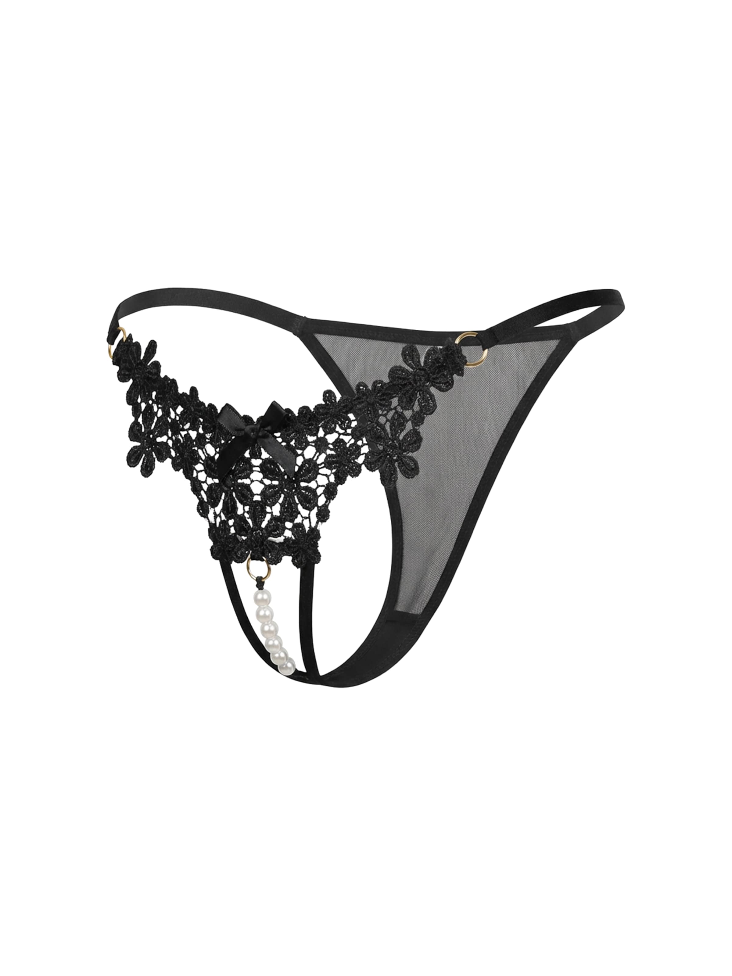 ABOUT YOU Avadega erootilised püksikud 'Valentina', värv must: eest vaates