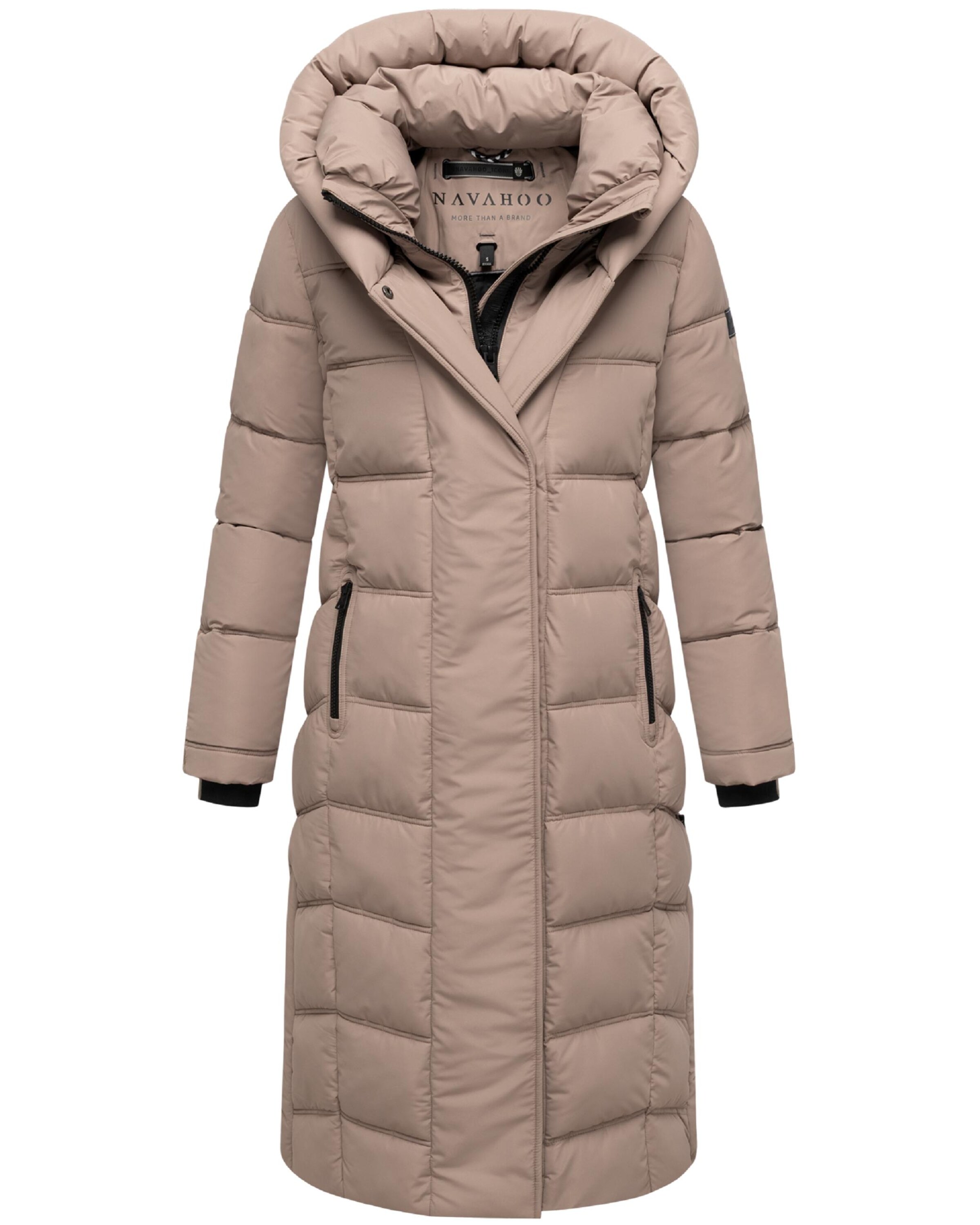 NAVAHOO Wintermantel 'Engelsfeder XIV' in Beige