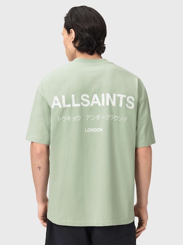 AllSaints - Camiseta 'Underground' en verde: frente