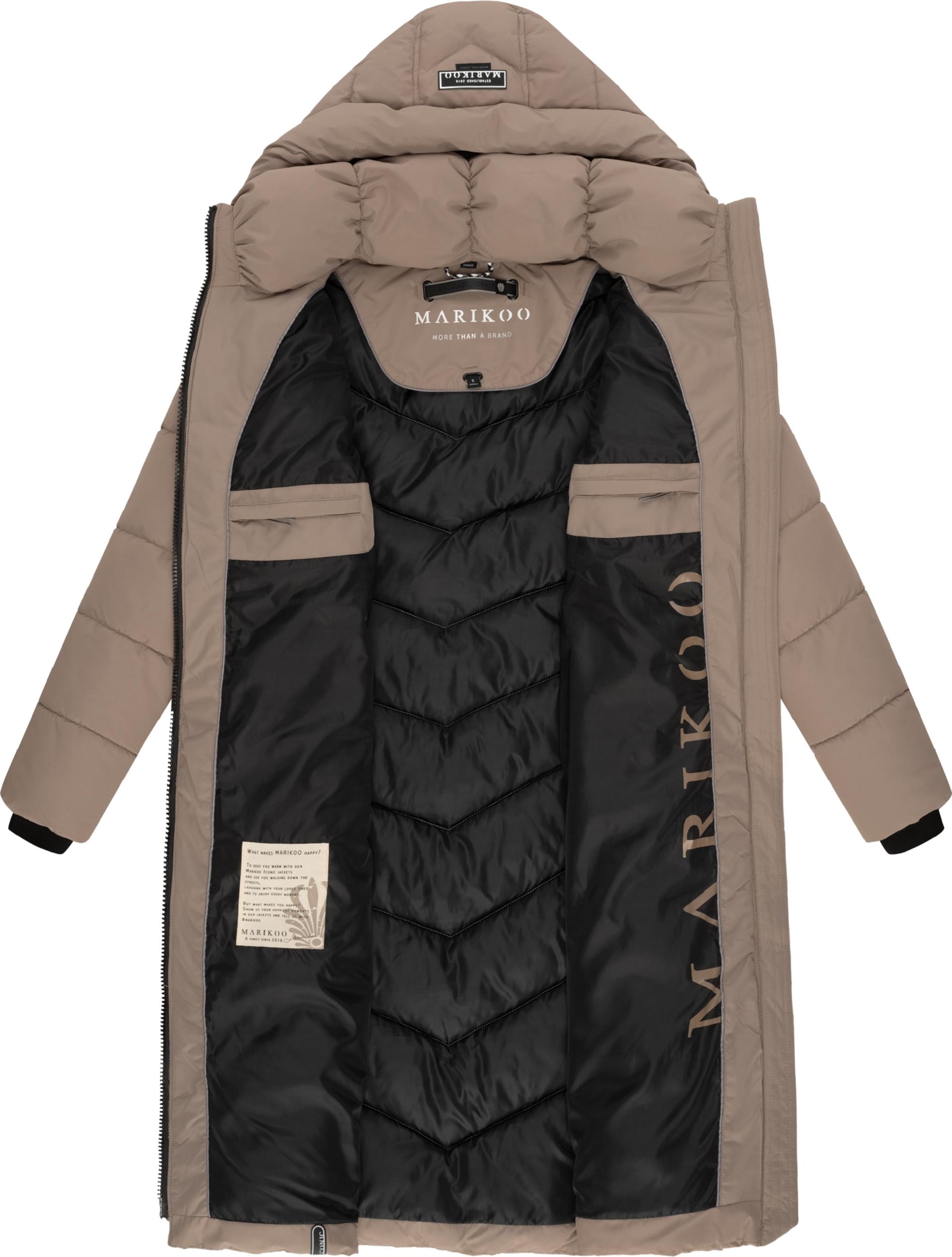 Manteau d’hiver 'Sahnekatzii XIV-1' MARIKOO en beige