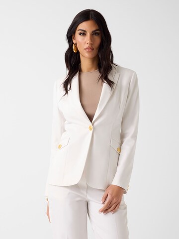 MARCIANO LOS ANGELES Blazer in Beige: front