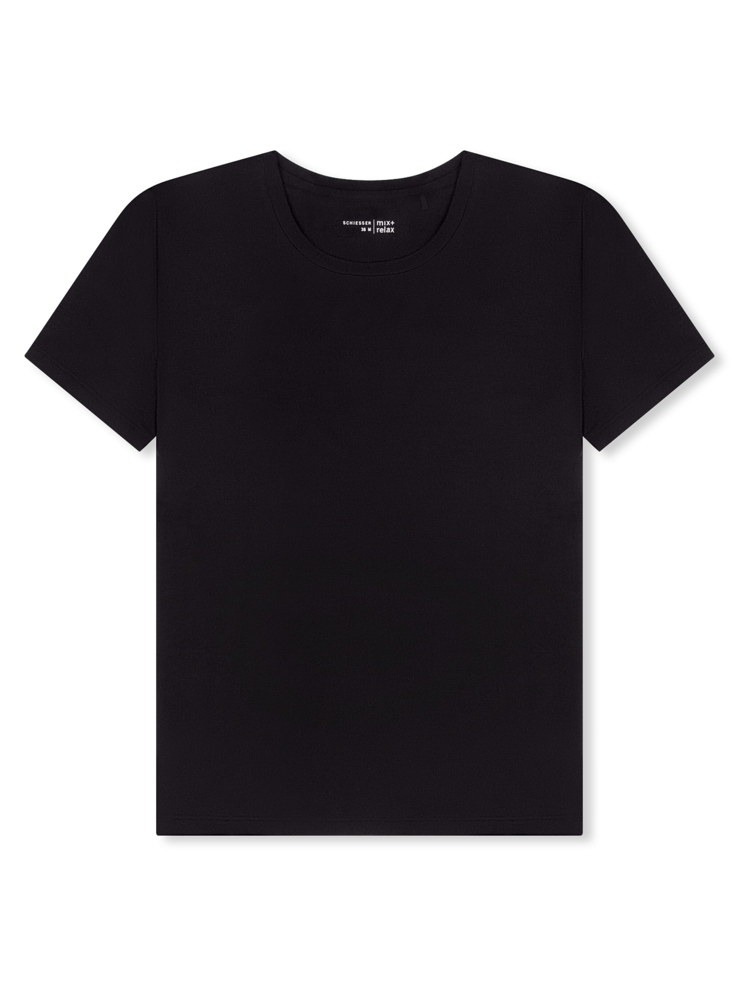 SCHIESSER Schlafshirt 'Mix & Relax'‌‌‌‌‌‌‌ in S in schwarz, Produktansicht