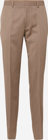BOSS Calças com vincos 'H-Lenon' em bege mosqueado, Vista do artigo