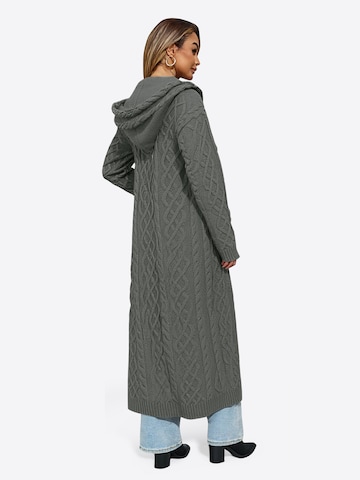 Imily Bela - Abrigo de punto en gris: atrás