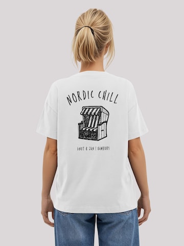 F4NT4STIC Shirt 'Knut und Jan Scribble' in Wit: voorkant