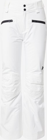 PEAK PERFORMANCE Regular Outdoor Pants 'Scoot Insulated' in White: front