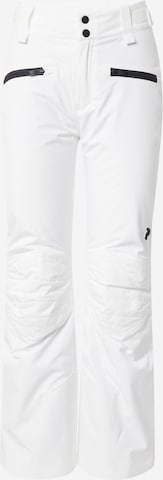 PEAK PERFORMANCE Regular Outdoor Pants 'Scoot Insulated' in White: front