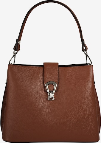 Cluty Crossbody Bag in Brown: front