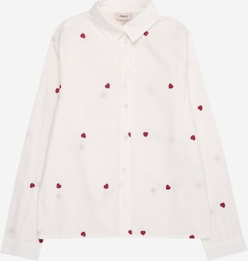 ONLY GIRLS Blouse 'KOGLINA GRACE' in White: front