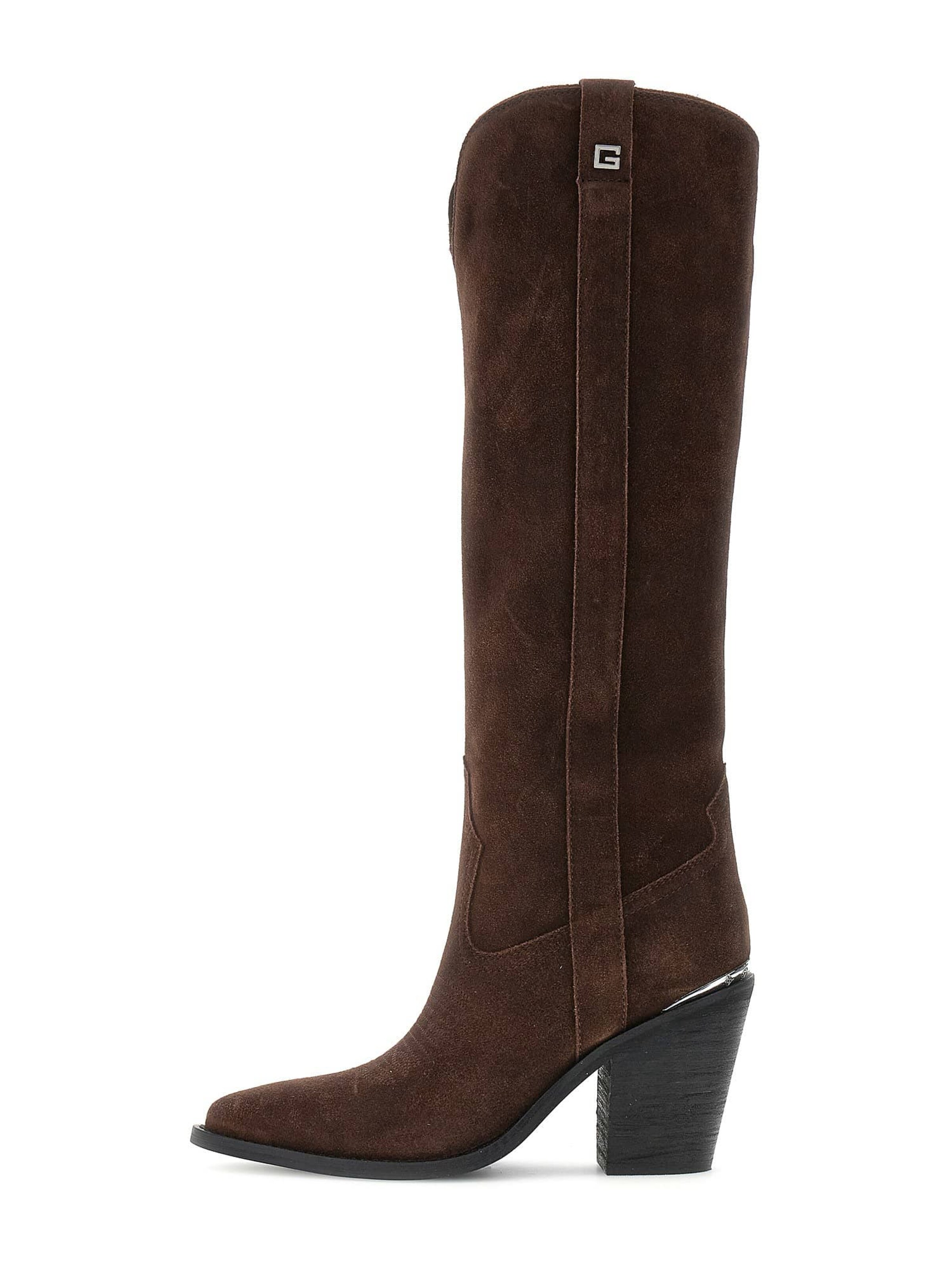 GUESS Stiefel 'Sashan' in Braun: Vorderseite