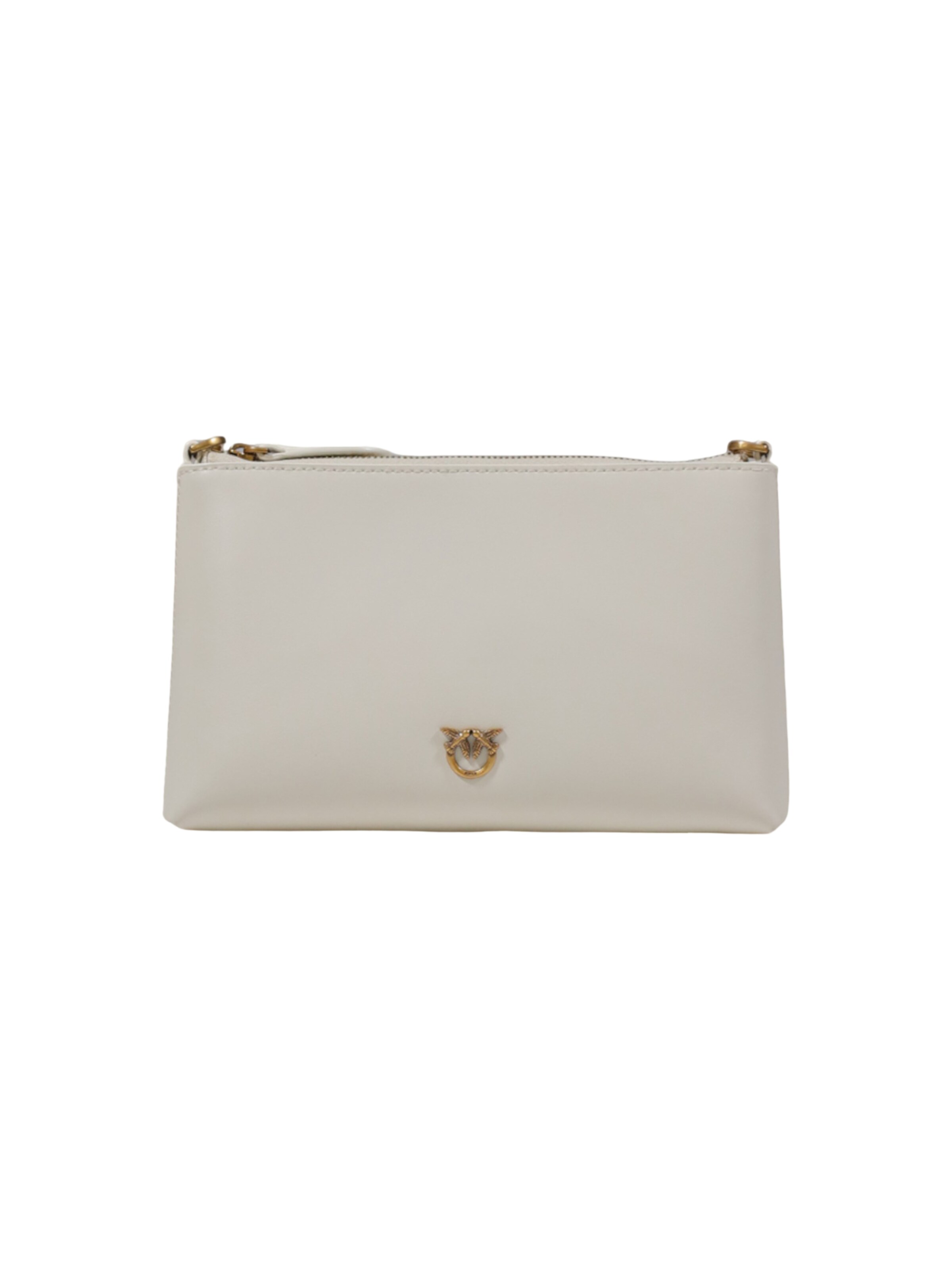 PINKO - Bolso saco 'FLAT HORIZONTAL MINI VITELLO 104277 A0F1' en blanco: frente