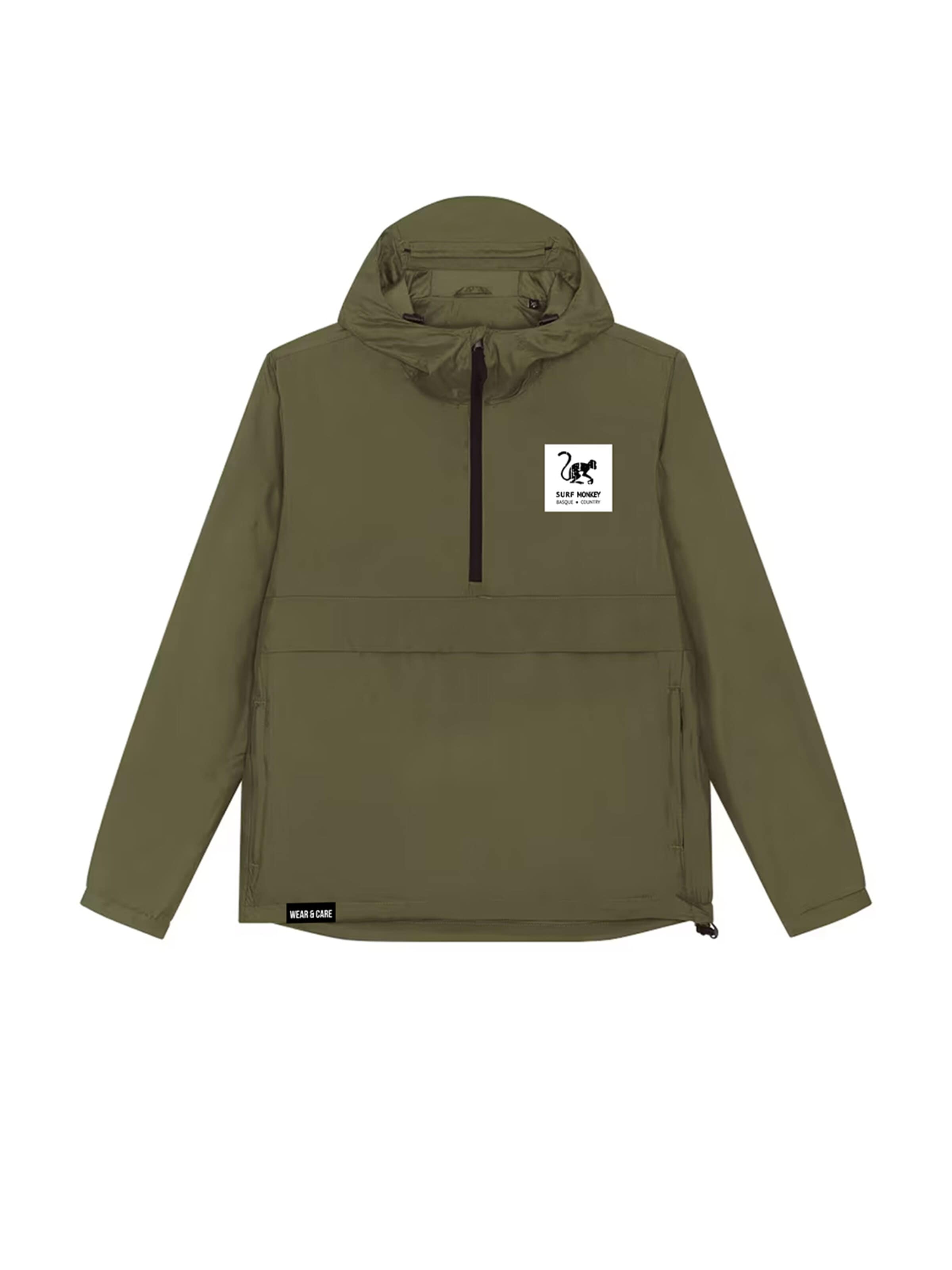 Surf Monkey - Chaqueta funcional en verde: frente