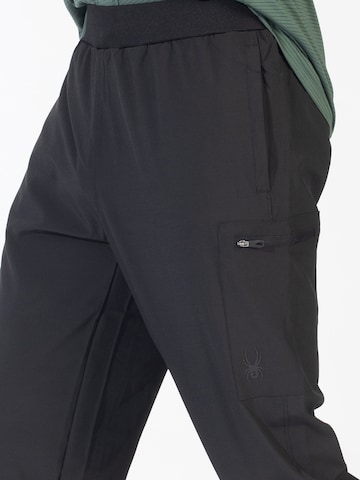 SpyderTapered Sportske hlače - crna boja