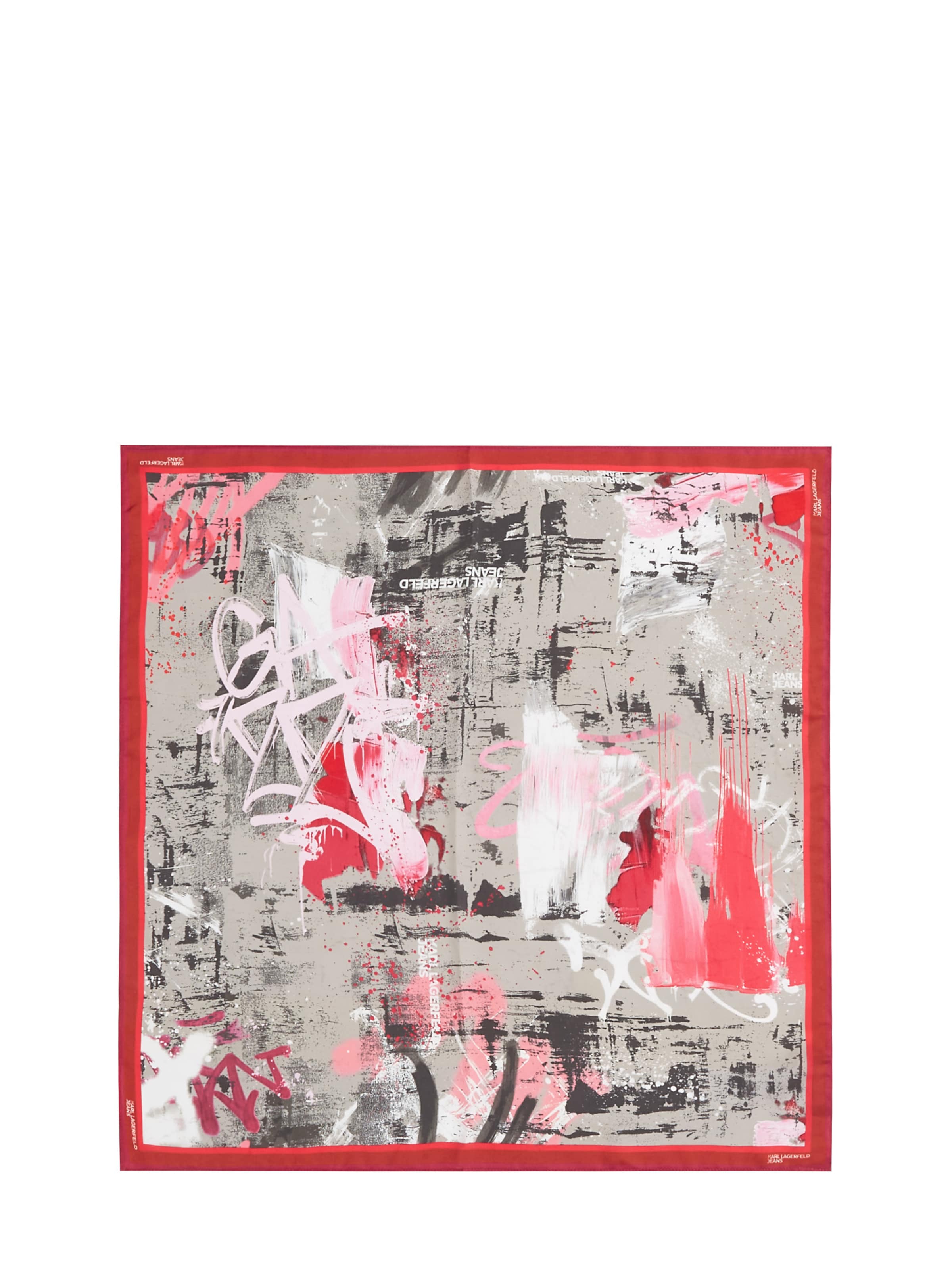 Foulard KARL LAGERFELD JEANS en rose : devant