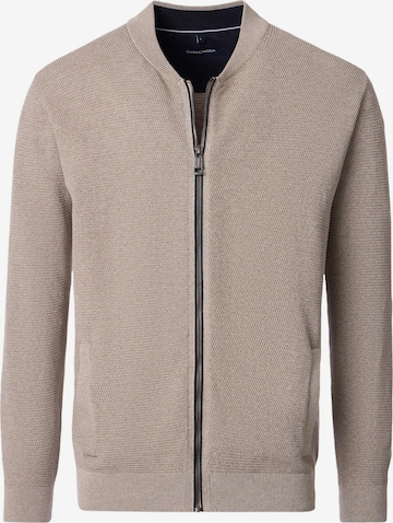 CASAMODA Strickjacke 'Basic' in Beige: Vorderseite