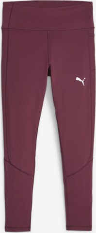 PUMA Skinny Workout Pants 'EVOSTRIPE' in Red: front