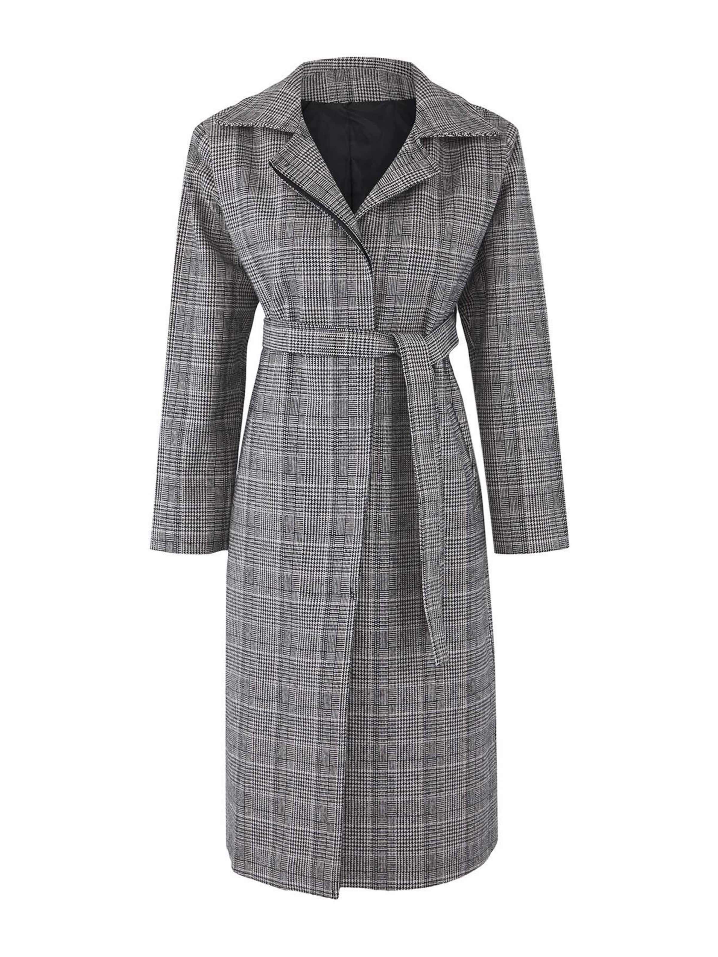 Trendyol - Sobretudo meia-estação em preto: frente