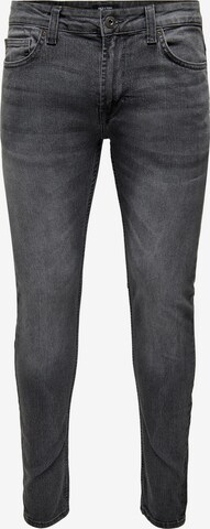 Only & Sons Slimfit Jeans 'Loom' in Grijs: voorkant