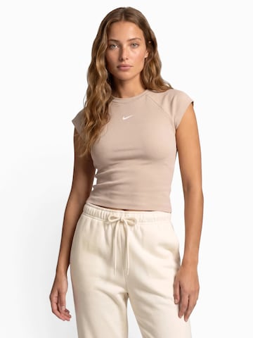 Nike SportswearMajica 'CHILL' - bež boja: prednji dio
