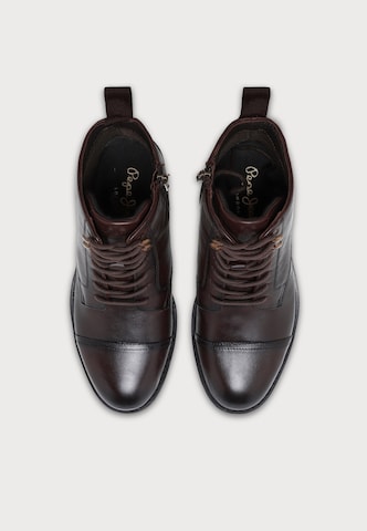 Pepe Jeans Boots med snörning 'Hunters Land' i brun