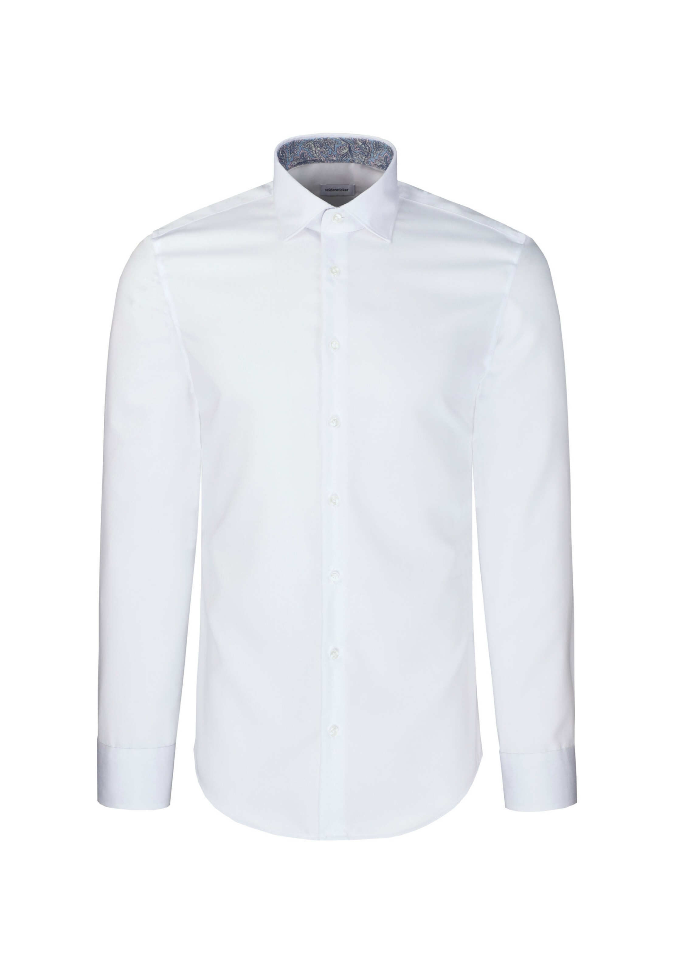SEIDENSTICKER Slim fit Business shirt in White: front
