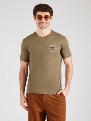 GANT T-Shirt in Grün: Vorderseite