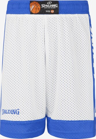 SPALDING Loose fit Workout Pants 'Reversible' in Blue: front
