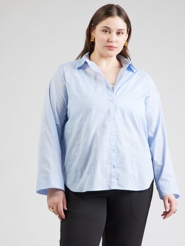 ONLY Carmakoma Bluse 'CARNEW LINA GRACE' i blå: forside