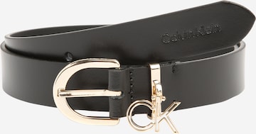 Ceinture Calvin Klein en noir : devant